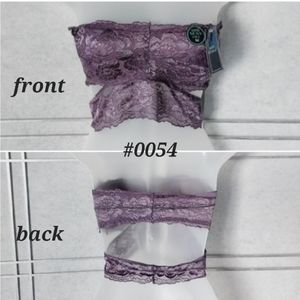 💟NWOT! Body Frosting double banded lavender lace padded bralette LARGE